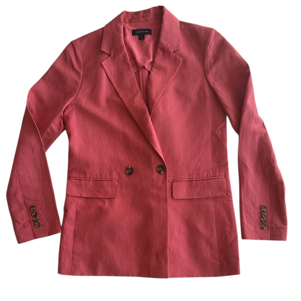 Ann Taylor Linen Blend Blazer Size 2
